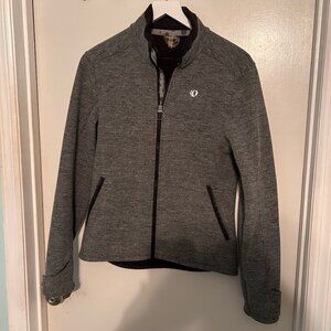 Pearl iZUMi Women’s Gray Fleece-Lined Cycling Jacket Full Zip - Size M